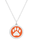 ORIGINAL PAW PRINT CHARM in sterling silver with rhodium plate