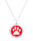ORIGINAL PAW PRINT CHARM in sterling silver with rhodium plate