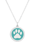 ORIGINAL PAW PRINT CHARM in sterling silver with rhodium plate