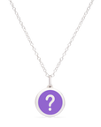 MINI QUESTION MARK CHARM sterling silver with rhodium plate