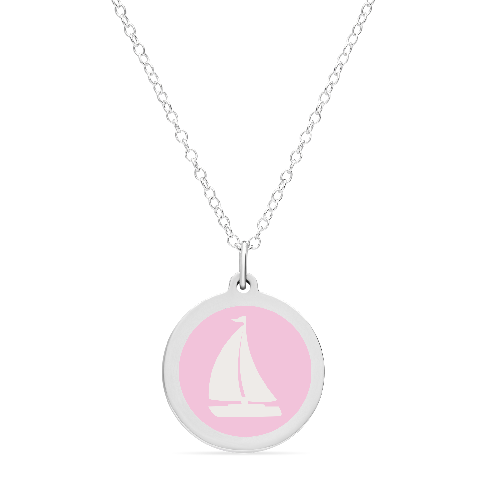 ORIGINAL SAILBOAT CHARM sterling silver with rhodium plate