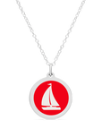 ORIGINAL SAILBOAT CHARM sterling silver with rhodium plate