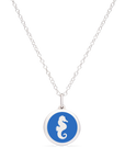 MINI SEAHORSE CHARM sterling silver with rhodium plate