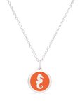 MINI SEAHORSE CHARM sterling silver with rhodium plate