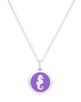 MINI SEAHORSE CHARM sterling silver with rhodium plate