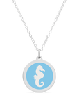 ORIGINAL SEAHORSE CHARM in sterling silver with rhodium plate