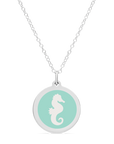 ORIGINAL SEAHORSE CHARM in sterling silver with rhodium plate