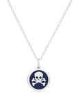 MINI SKULL CHARM sterling silver with rhodium plate