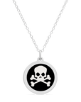 ORIGINAL SKULL CHARM in sterling silver with rhodium plate