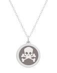 ORIGINAL SKULL CHARM in sterling silver with rhodium plate
