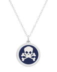 ORIGINAL SKULL CHARM in sterling silver with rhodium plate