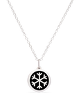 MINI SNOWFLAKE CHARM sterling silver with rhodium plate