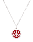 MINI SNOWFLAKE CHARM sterling silver with rhodium plate