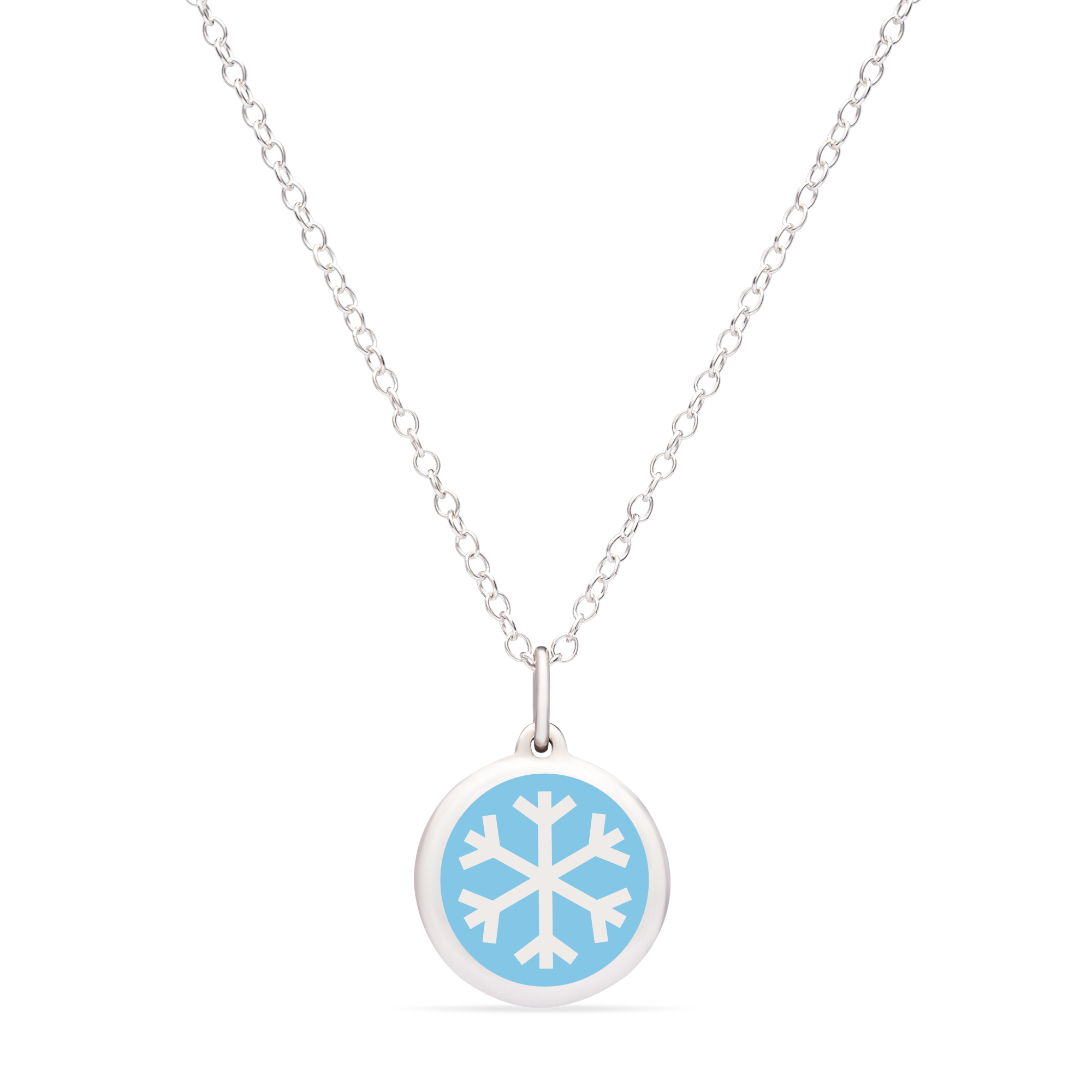 MINI SNOWFLAKE CHARM sterling silver with rhodium plate
