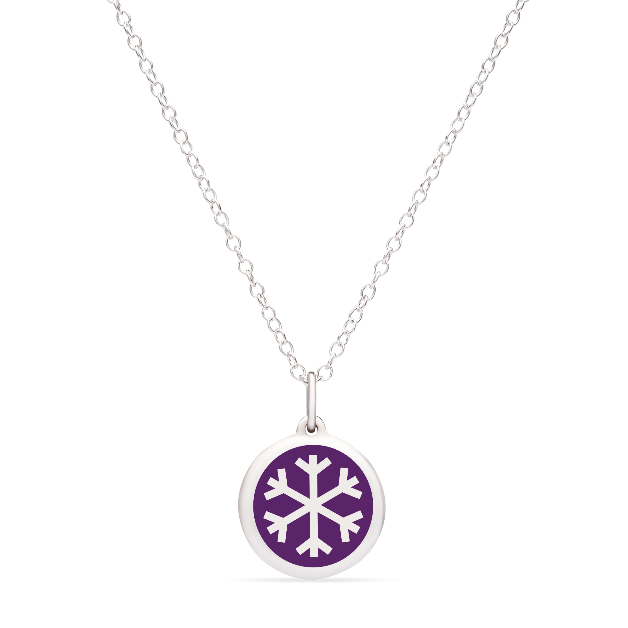 MINI SNOWFLAKE CHARM sterling silver with rhodium plate