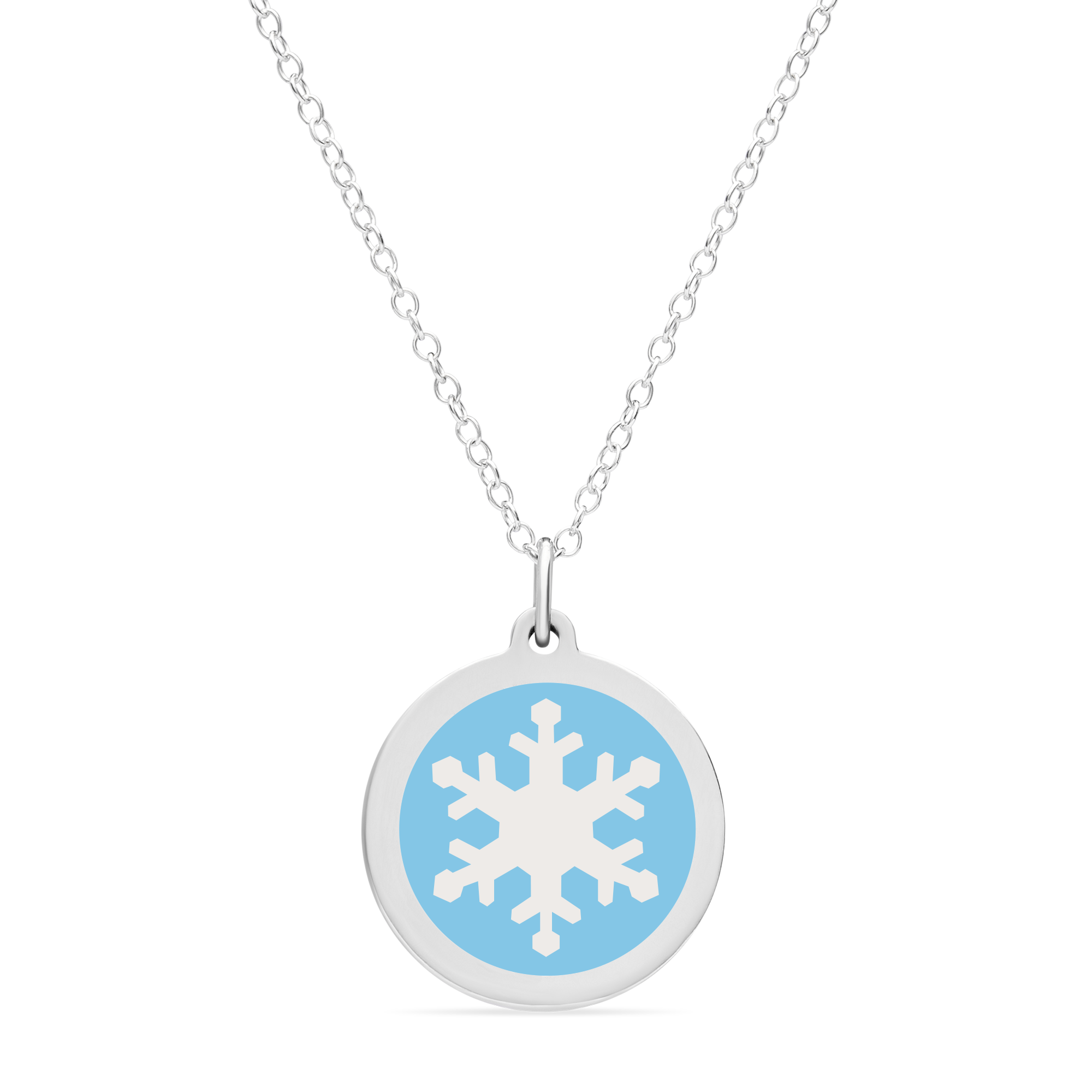 ORIGINAL SNOWFLAKE CHARM in sterling silver with rhodium plate