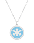 ORIGINAL SNOWFLAKE CHARM in sterling silver with rhodium plate