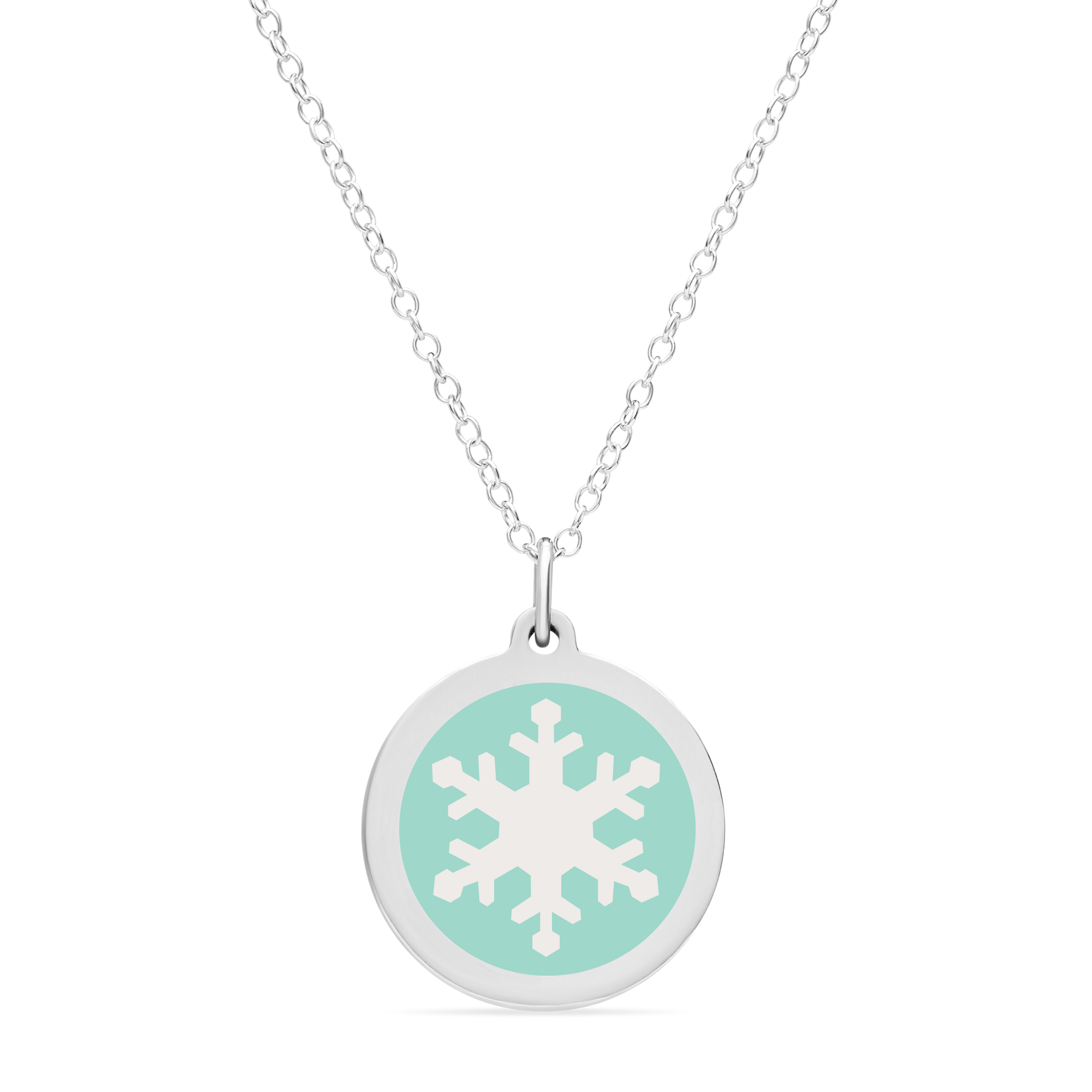 ORIGINAL SNOWFLAKE CHARM in sterling silver with rhodium plate