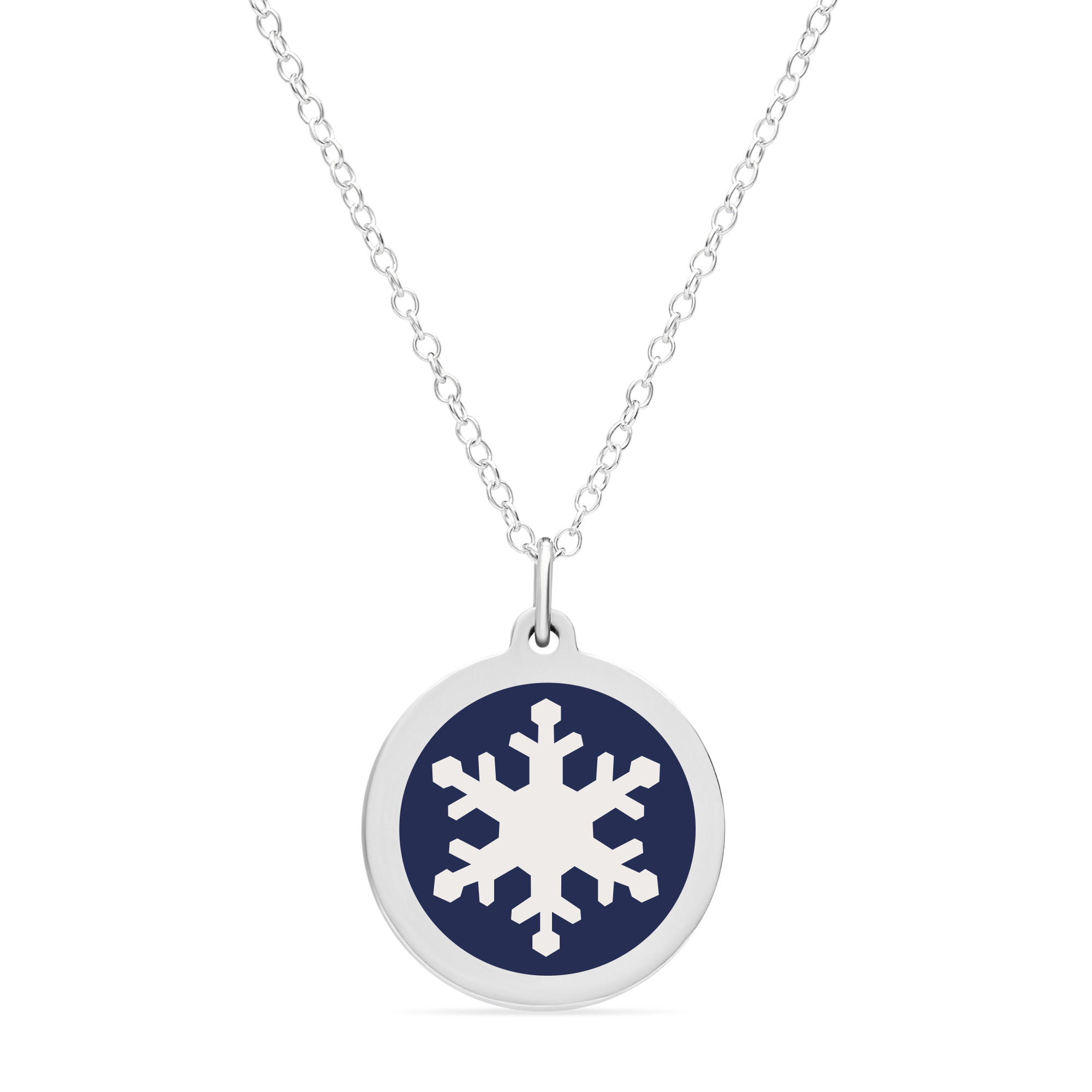 ORIGINAL SNOWFLAKE CHARM in sterling silver with rhodium plate