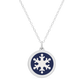 ORIGINAL SNOWFLAKE CHARM in sterling silver with rhodium plate