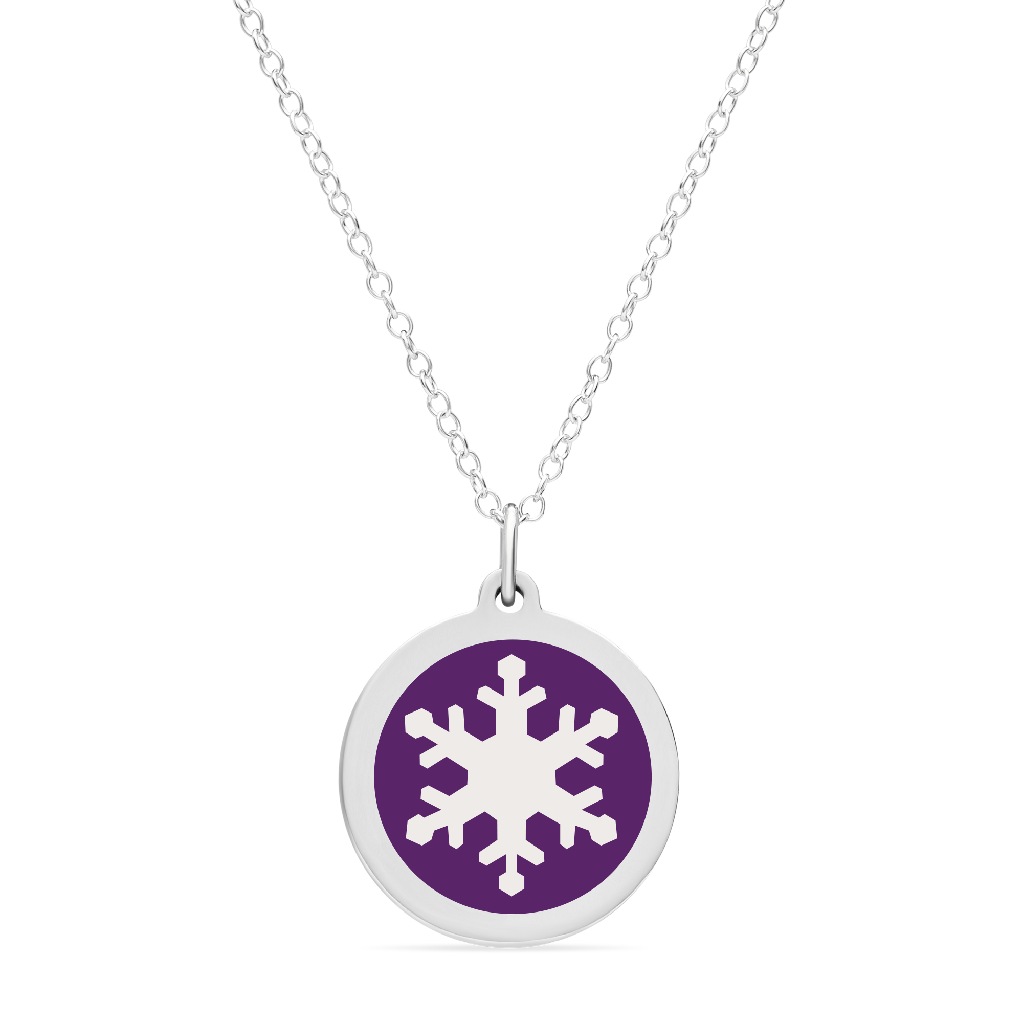 ORIGINAL SNOWFLAKE CHARM in sterling silver with rhodium plate