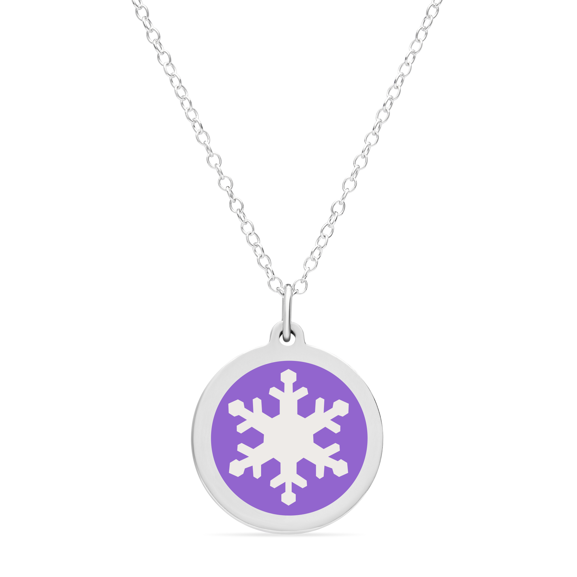 ORIGINAL SNOWFLAKE CHARM in sterling silver with rhodium plate