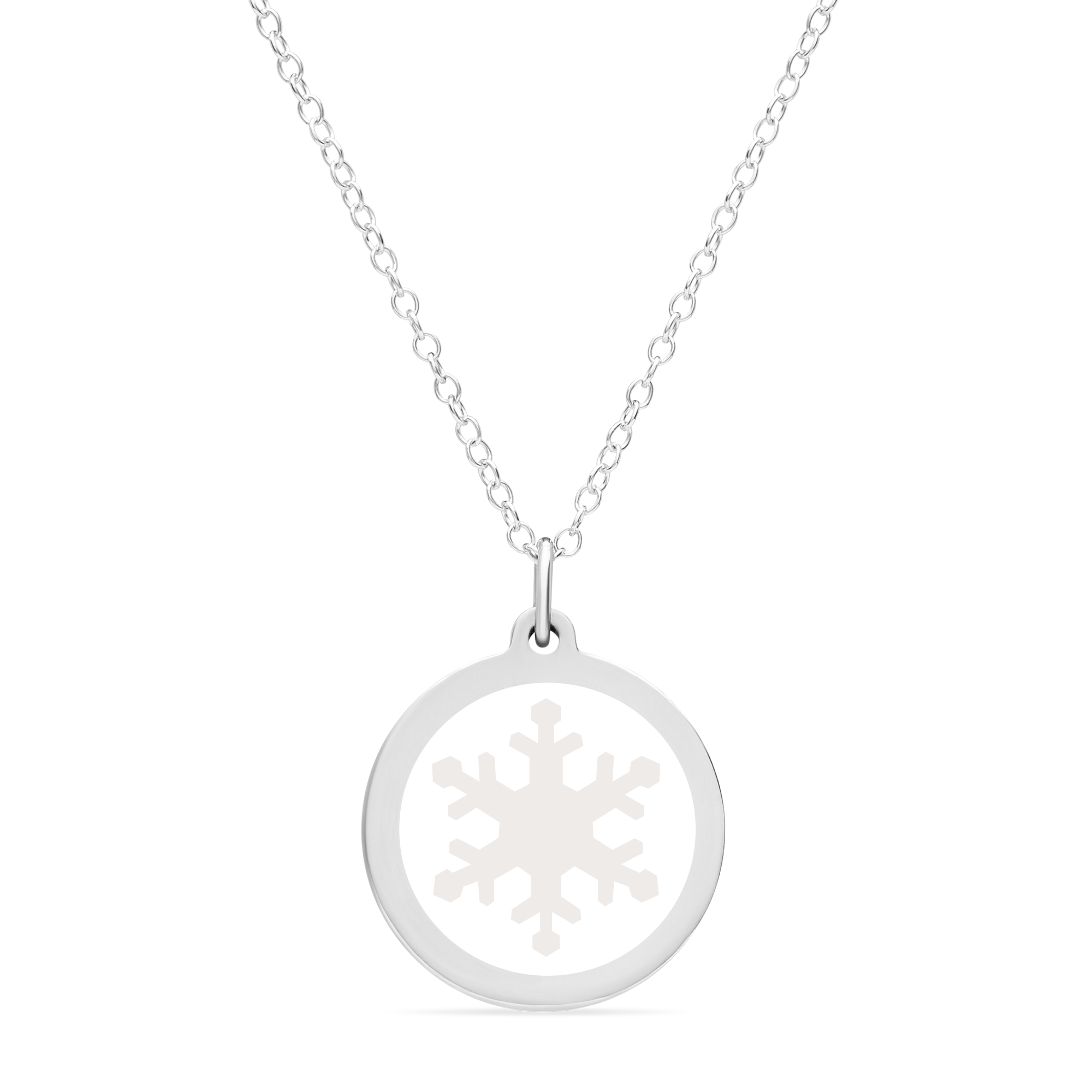 ORIGINAL SNOWFLAKE CHARM in sterling silver with rhodium plate