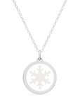 ORIGINAL SNOWFLAKE CHARM in sterling silver with rhodium plate