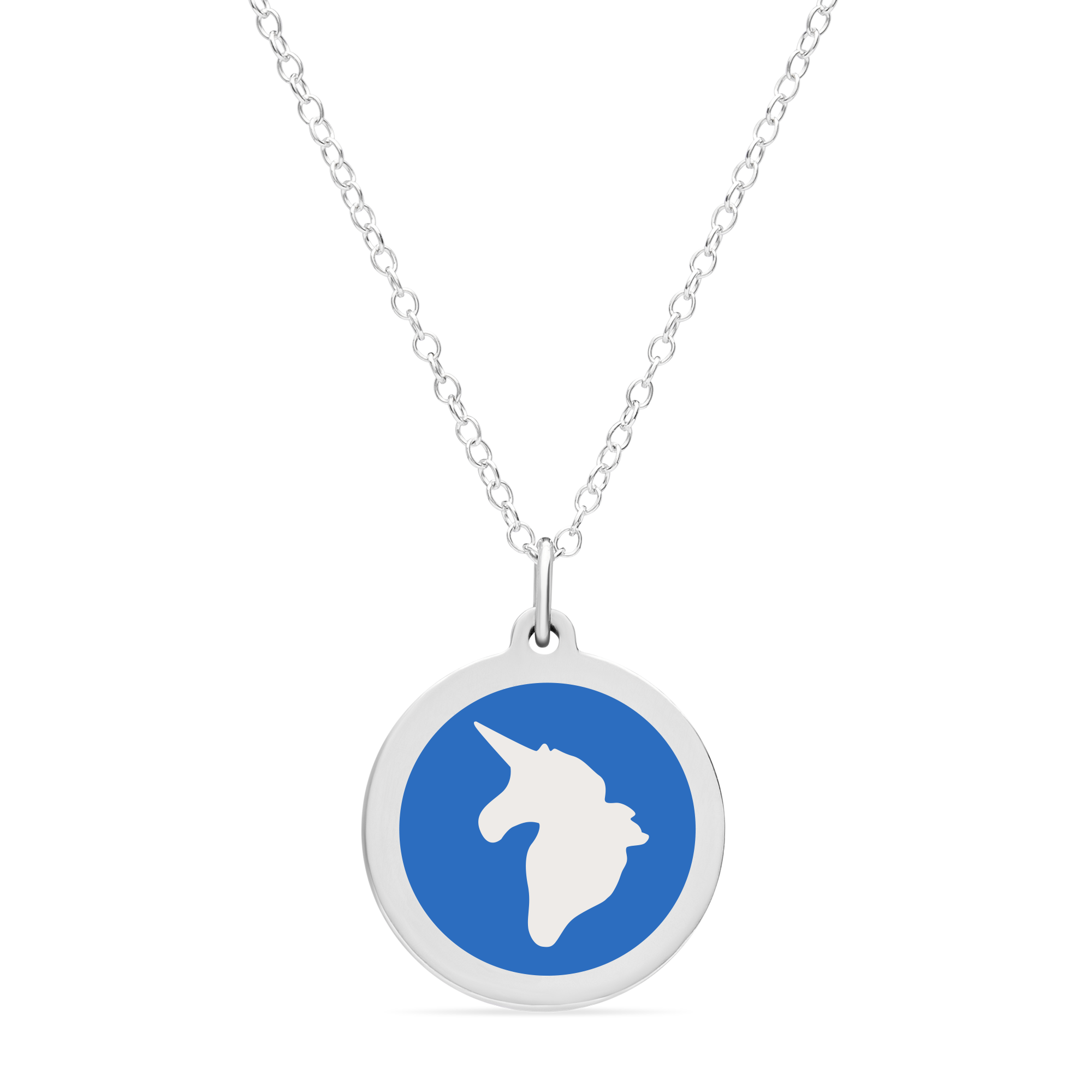ORIGINAL UNICORN CHARM in sterling silver with rhodium plate