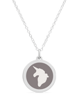 ORIGINAL UNICORN CHARM in sterling silver with rhodium plate