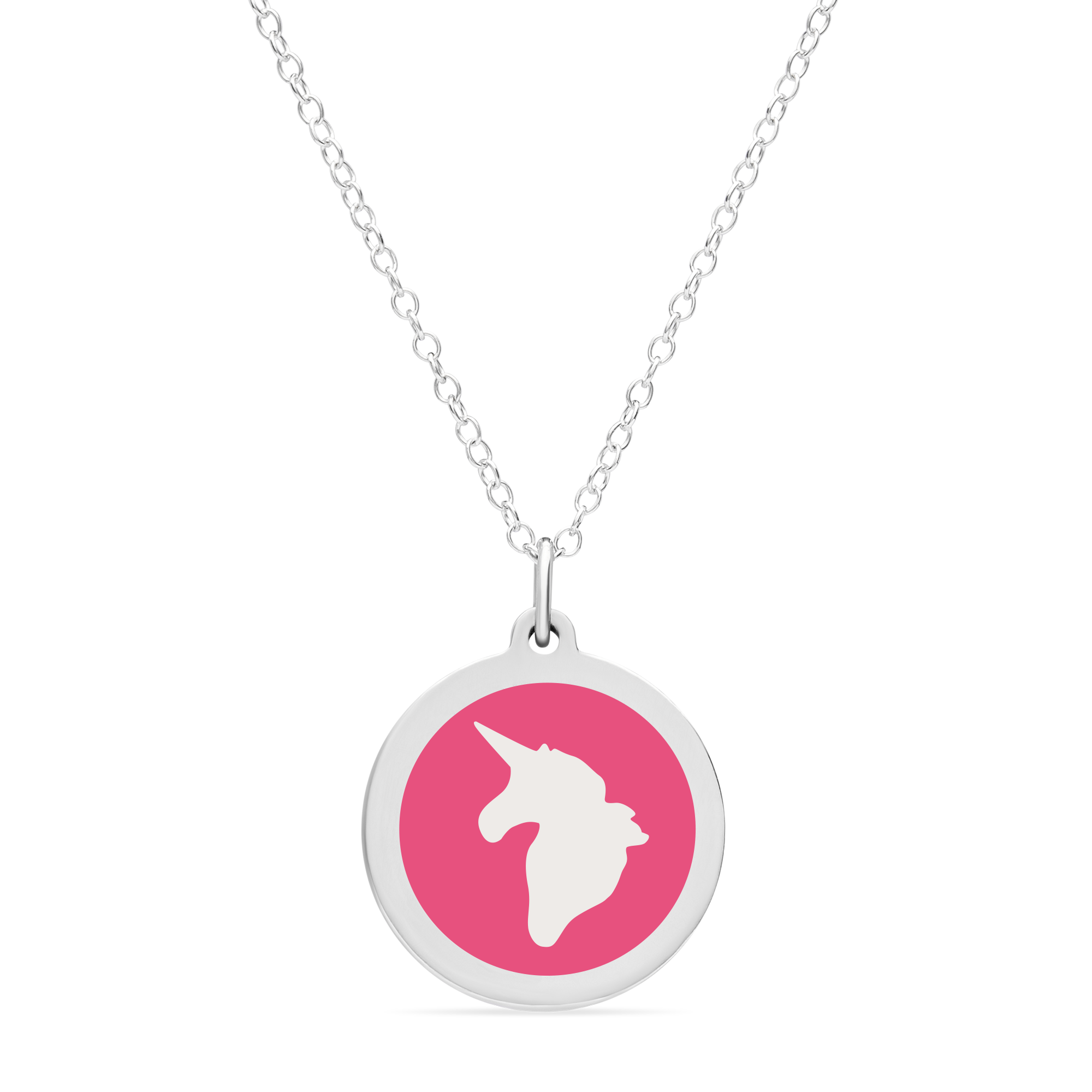 ORIGINAL UNICORN CHARM in sterling silver with rhodium plate
