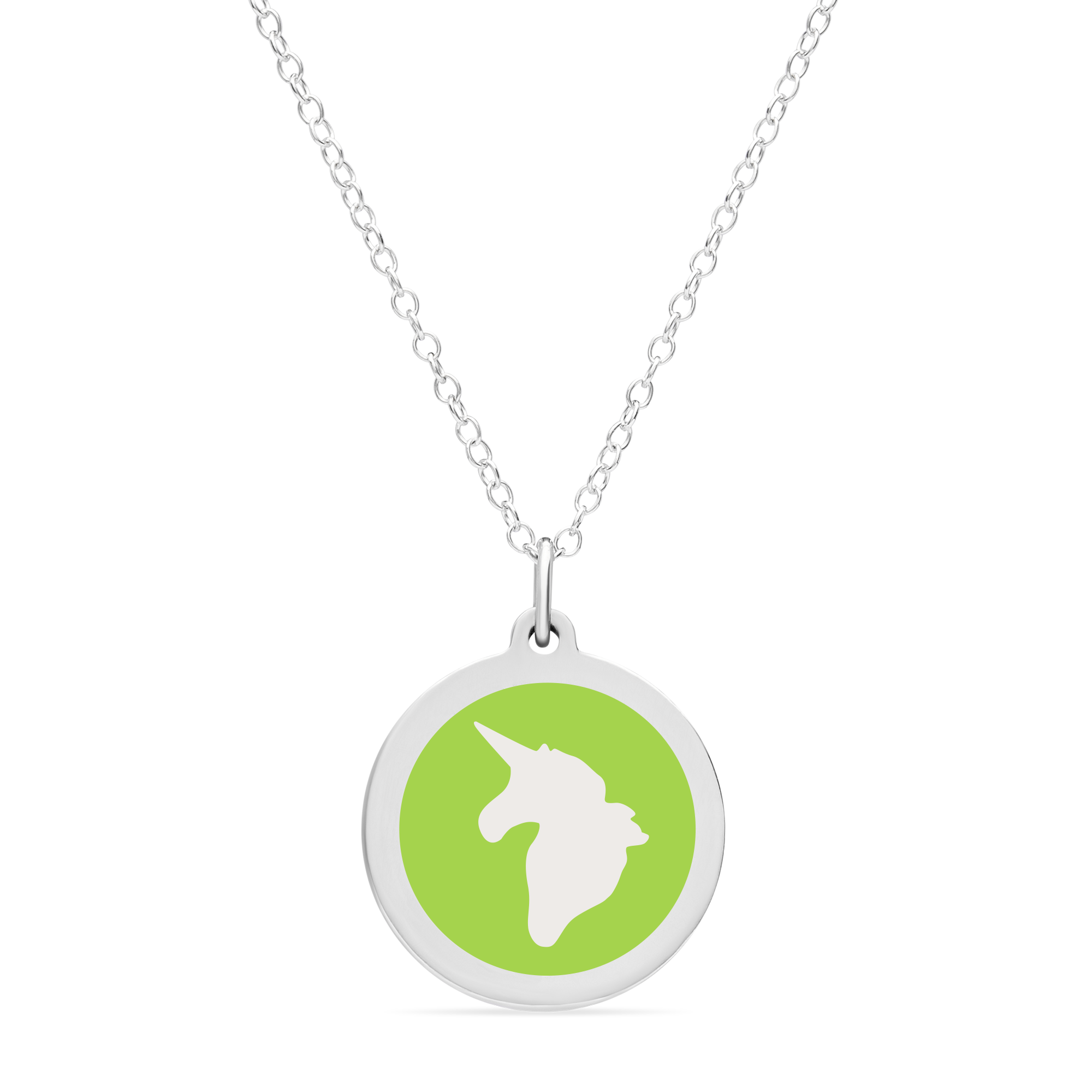 ORIGINAL UNICORN CHARM in sterling silver with rhodium plate