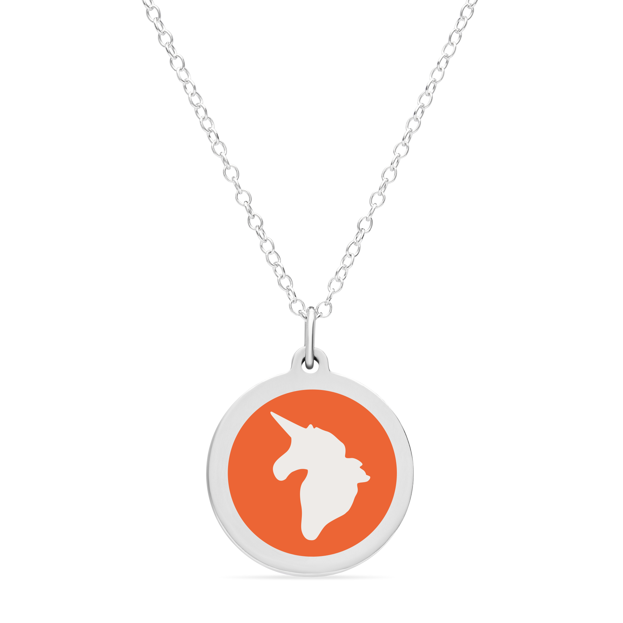 ORIGINAL UNICORN CHARM in sterling silver with rhodium plate