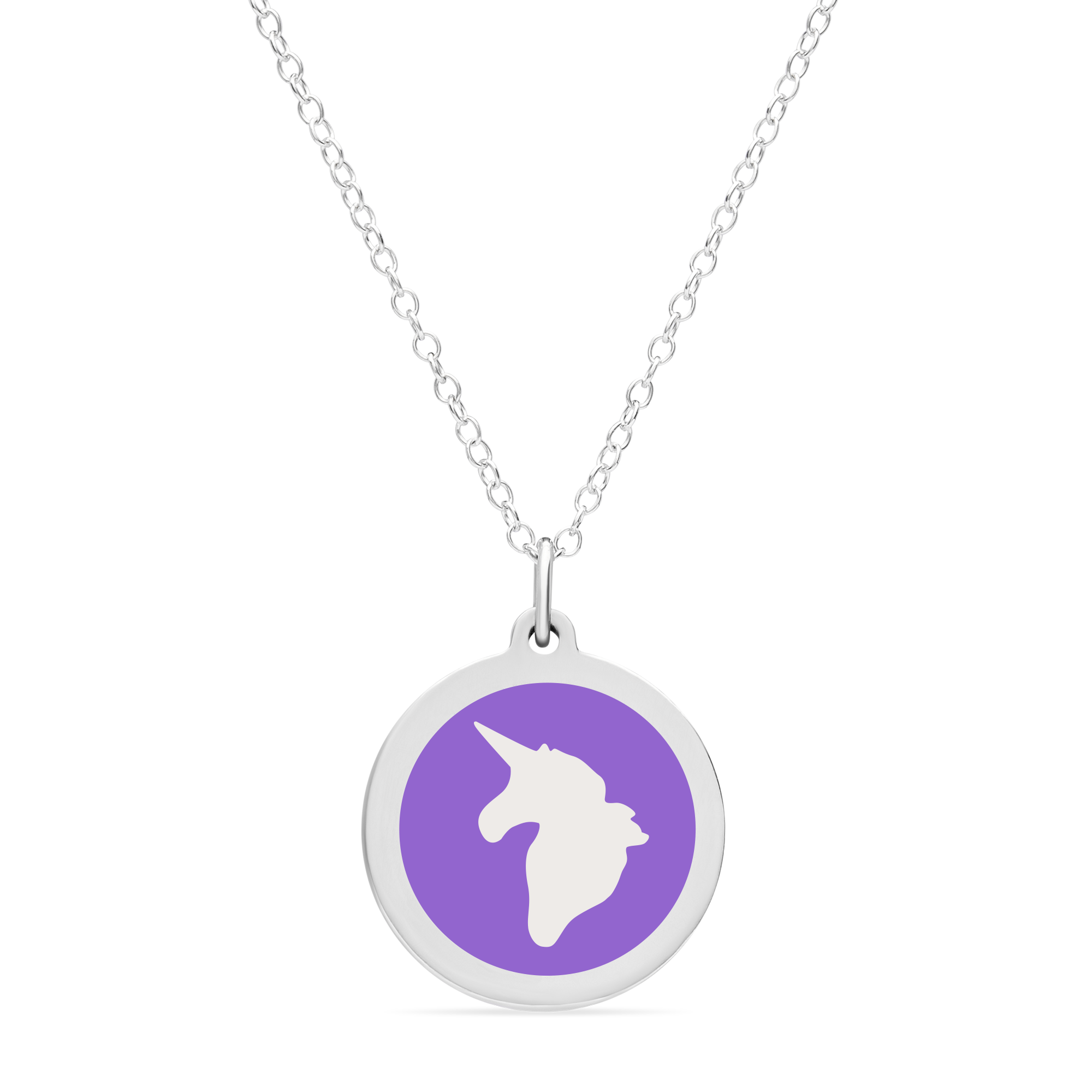 ORIGINAL UNICORN CHARM in sterling silver with rhodium plate