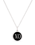 MINI XO CHARM sterling silver with rhodium plate