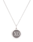 MINI XO CHARM sterling silver with rhodium plate