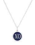 MINI XO CHARM sterling silver with rhodium plate
