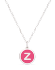 MINI INITIAL 'z' CHARM sterling silver with rhodium plate