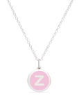 MINI INITIAL 'z' CHARM sterling silver with rhodium plate