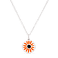 MINI BLACK EYED SUSAN CHARM sterling silver with rhodium plate