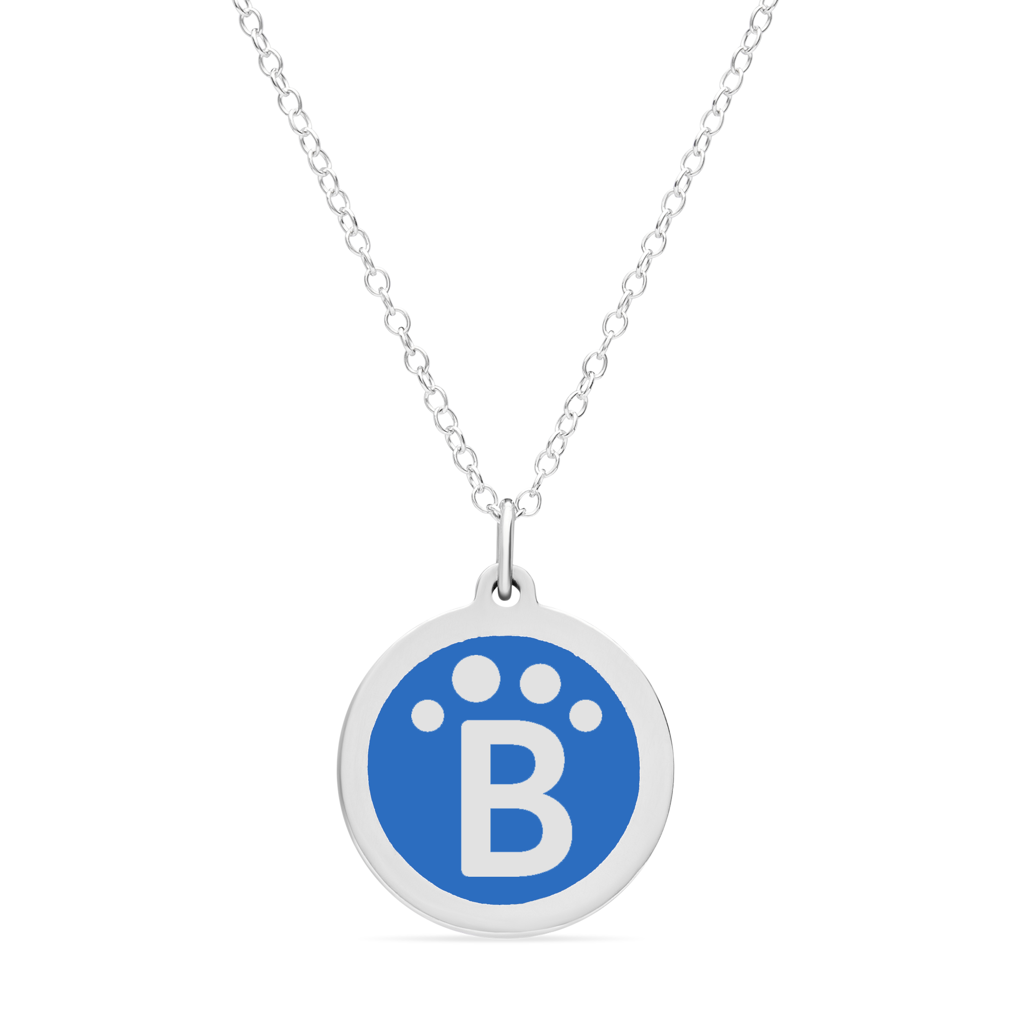 ORIGINAL BLUEPATH CHARM in sterling silver with rhodium plate