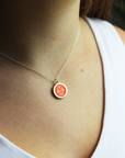 ORIGINAL HAMSA CHARM in sterling silver with rhodium plate