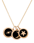 STAR, MOON, LIGHTNING NECKLACE 14k gold vermeil