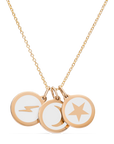 STAR, MOON, LIGHTNING NECKLACE 14k gold vermeil