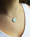 ORIGINAL PAW PRINT CHARM in sterling silver with rhodium plate
