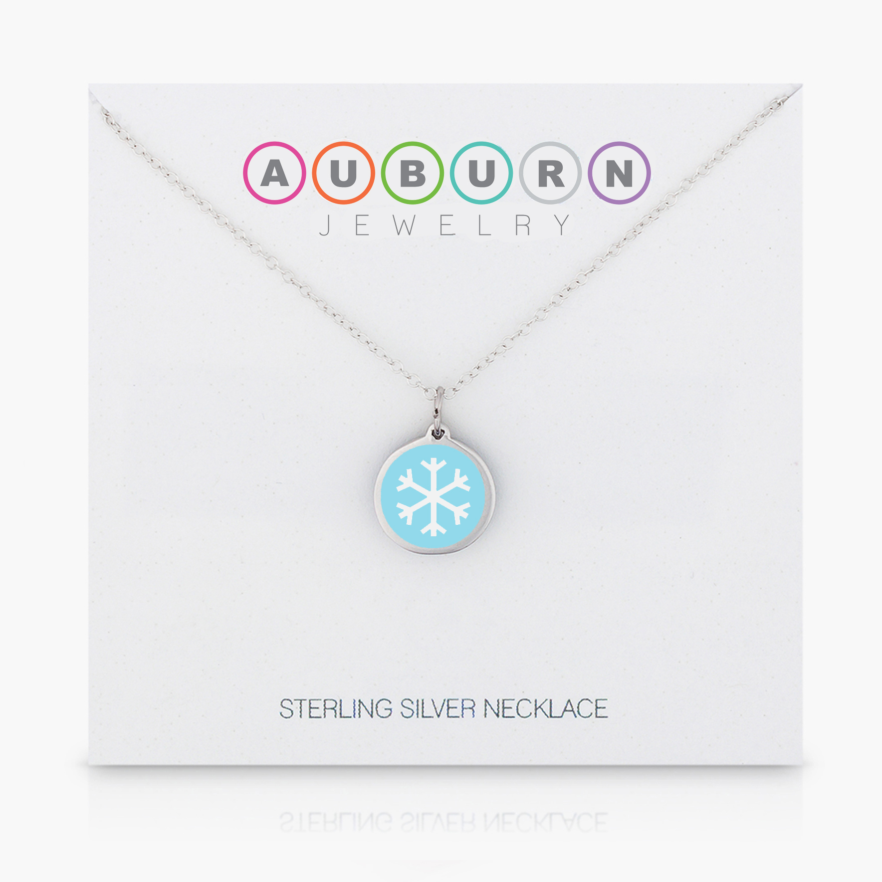 MINI SNOWFLAKE CHARM sterling silver with rhodium plate