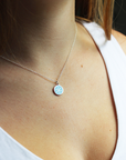 MINI SNOWFLAKE CHARM sterling silver with rhodium plate