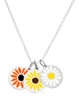 BOUQUET NECKLACE sterling silver with rhodium plate