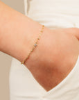 14k Gold Bead Bracelet