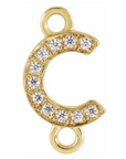 NEW! Solid 14k Gold + Diamond Letters